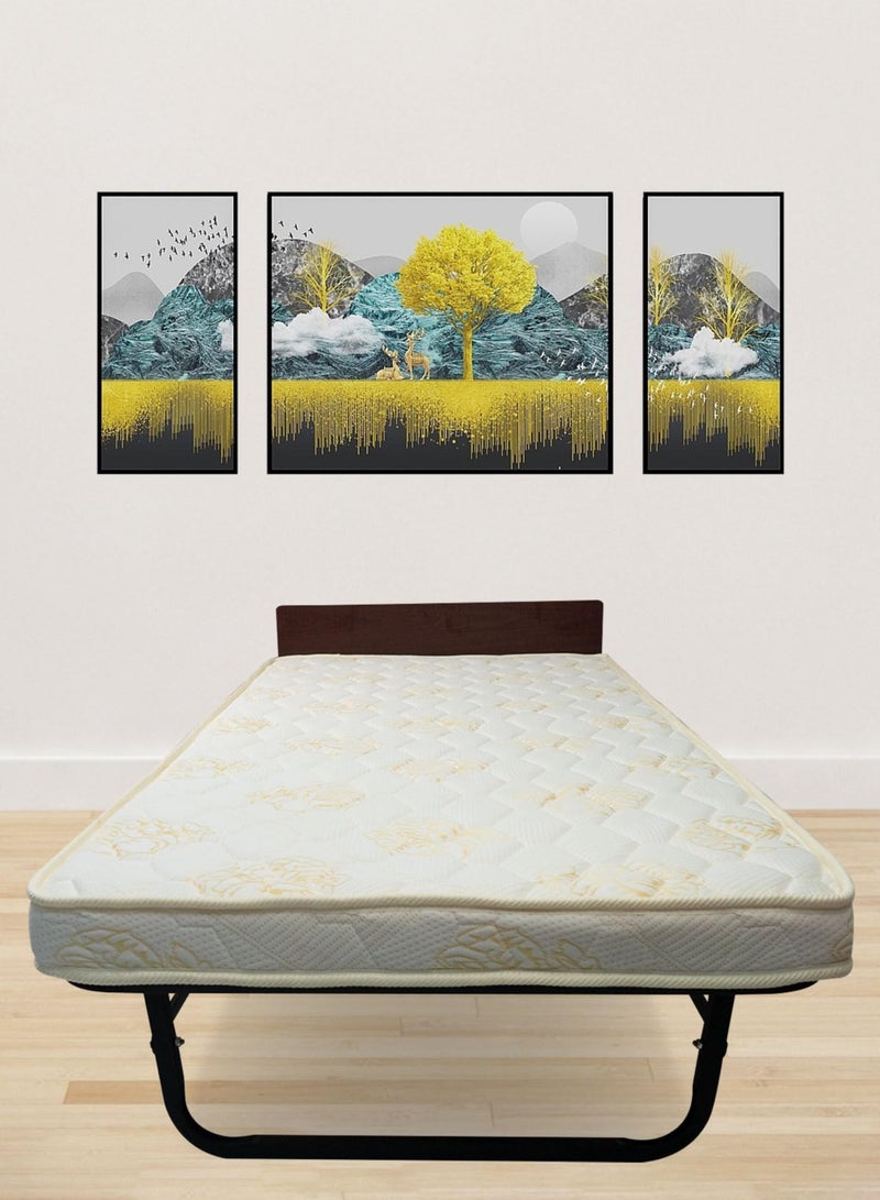 Meishida Folding Bed for Adults Portable Guest Bed, Foldable Bed with Memory Foam Mattress - Image 5