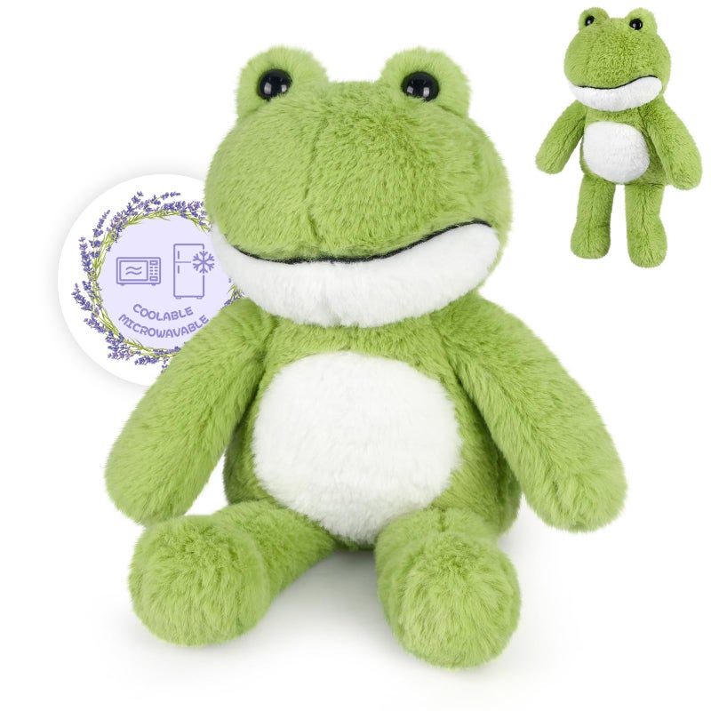 SuzziPals Heatable Coolable Frog Stuffed Animal Microwave Heating Pad Plushies for Soothing Relaxation Stuffed Frog Plush Toys for Stress Relief Cute Frogs for Kids Adults - Image 3