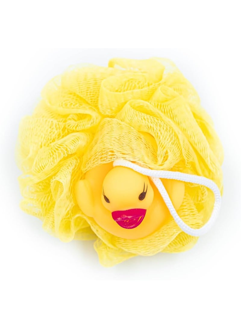 Sponge Kids Bath Yellow Flower Design - Image 1