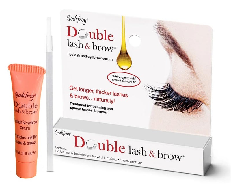 Godefroy Double Lash and Brow Treatment, for longer & thicker eyelash and eyebrows (3ml + applicator) - Image 1