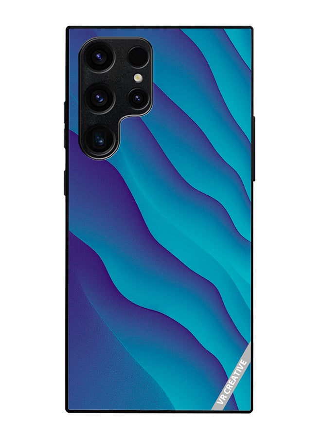 Protective Case Cover For Samsung Galaxy S25 Ultra Blue Abstract Design Multicolour