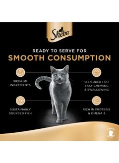Sheba Filets Chicken with Shrimp and Tuna Wet Cat Food 60g  - Image 3