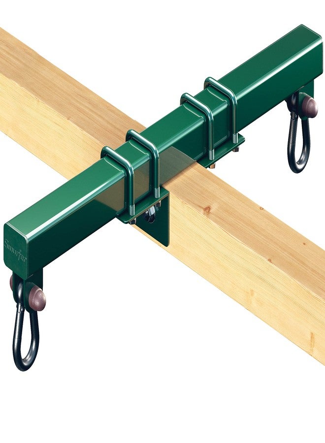 Swurfer Swing Set Conversion Bracket - No Tree, No Problem, Convert Your Swingset into a Swurfset, Heavy Duty Adjustable Horse Glider Attachment Bracket for Kids Ages 12 and Up, Up to 150lbs (Green) - Image 1