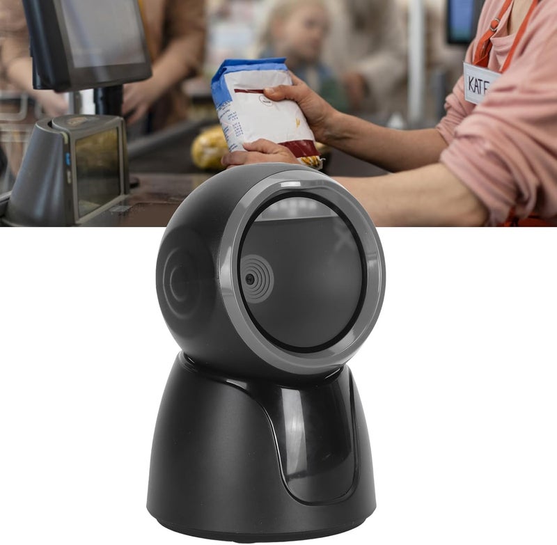 Directional 1D 2D QR Desktop Barcode Scanner Efficiently Scans at 120 FramesSec for Supermarkets, Retail Stores, Banks | Wireless BluetoothWired USB Scanner - Image 3