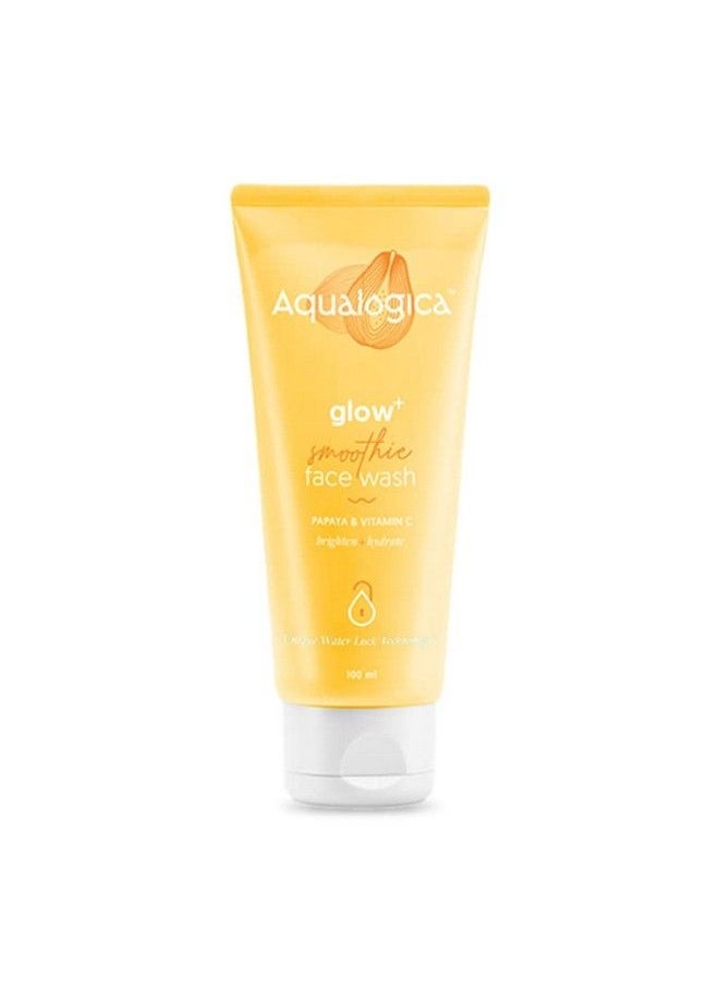 Aqualogica - Glow+ Smoothie Face Wash For Deep Cleansing & Skin Brightening With Vitamin C & Papaya 100 G - Image 1