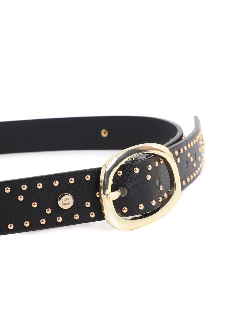 لولا كساديمونت Belt with logo-embossed studs and metallic applications