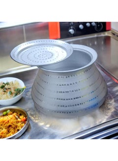 SAQOWARE Saqoware Heavy-Duty Aluminum Biryani Pot with Lid-3 Kg Capacity | Mandi Cooking Pot | Arabic Rice Cooking Pot | Outdoor Camping Cooking Pot for Large Gatherings and Family Feasts  - Image 1