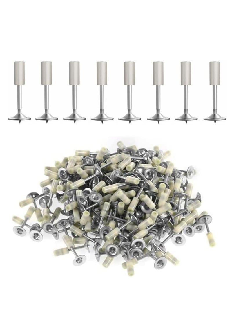 FengSVMA 100pcs 7.3mm Nails for Concrete Nail Gun, Round Nails Wall Fastening Tool, for Ceiling Cable Ducts Fixed Slotting Device Repair Tool Home DIY Nail Gun Accessories - Image 1