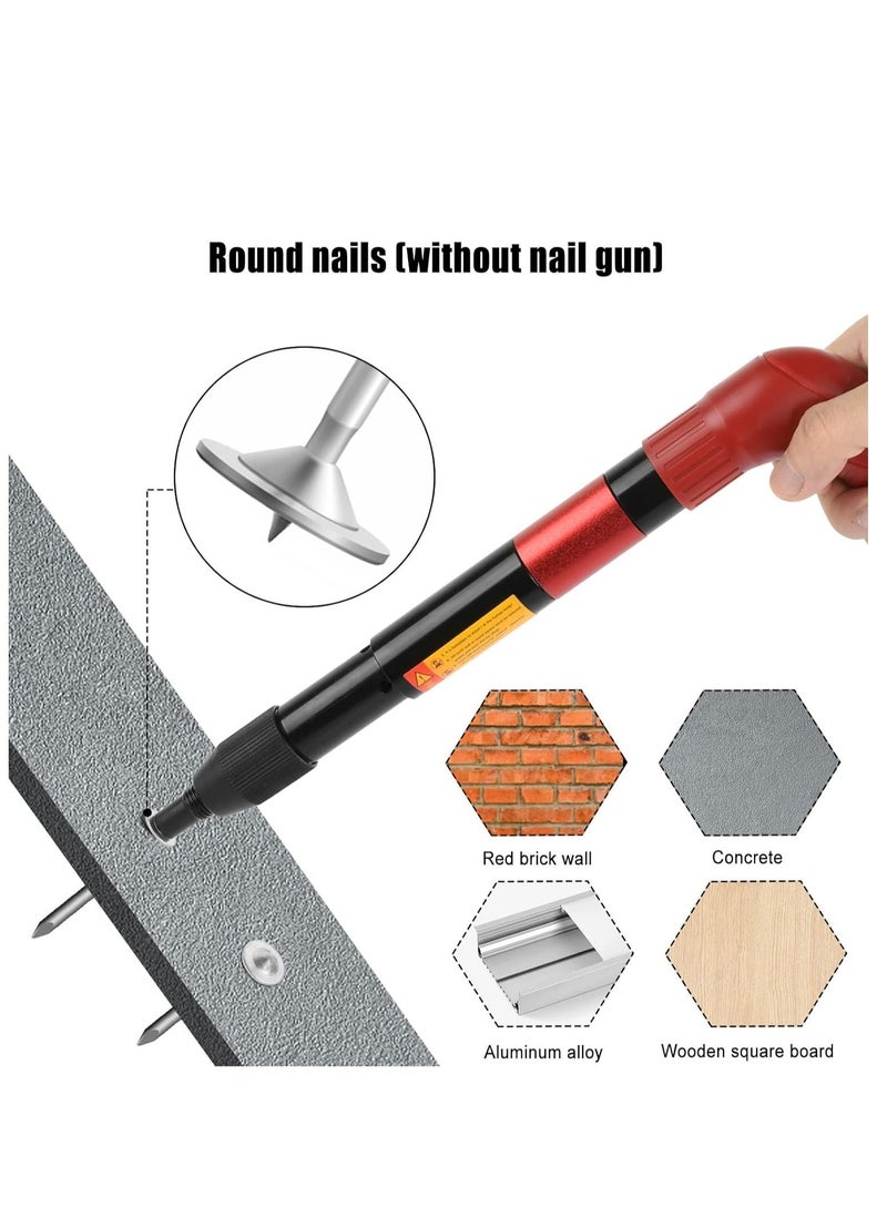 FengSVMA 100pcs 7.3mm Nails for Concrete Nail Gun, Round Nails Wall Fastening Tool, for Ceiling Cable Ducts Fixed Slotting Device Repair Tool Home DIY Nail Gun Accessories - Image 3