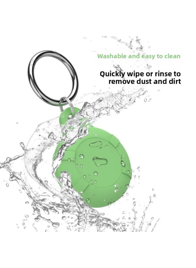Generic - Suitable For Apple Airtag Protective Case Outdoor Waterproof For Apple Tracker Protective Case-Color:Luminous Blue + Pink + Matcha Green + Light Purple + OPP Bag-Applicable Model:Applicable To For Apple Airtag - Image 1