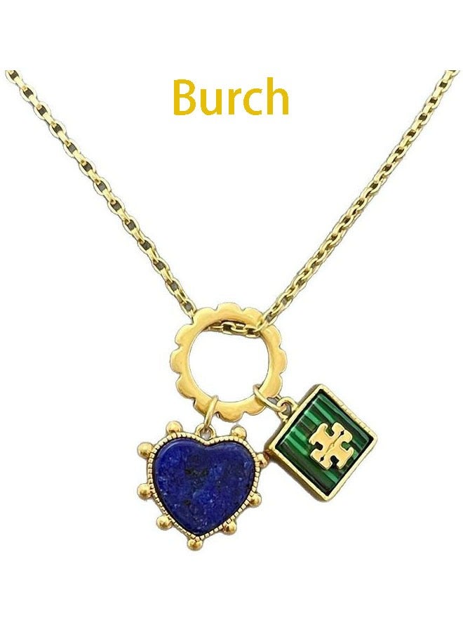 Burch Women's necklace temperament is simple, light luxury, niche design metal necklace - Image 1
