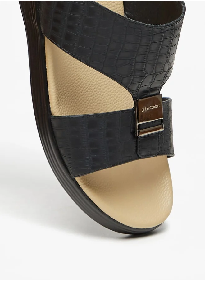 Le Confort Men's Textured Slip-On Sandals