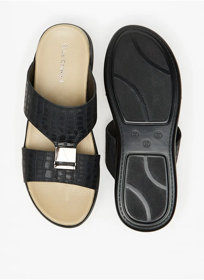 Le Confort Men's Textured Slip-On Sandals