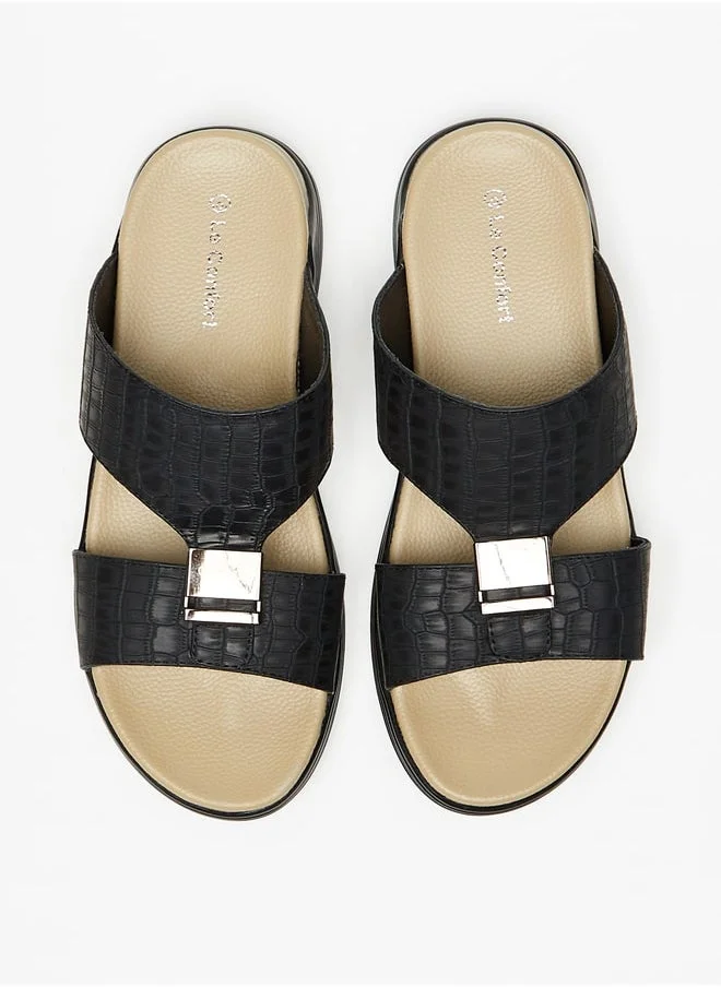 Le Confort Men's Textured Slip-On Sandals