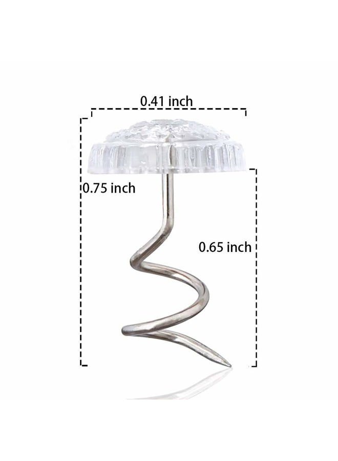 ReNext Fabric Twisty Pins with Clear Heads for Upholstery, Bedskirts, Slip Covers, and Other Materials - Sewing Supplies Essential - 100 Pack - By Home Sewing Depot - Image 2