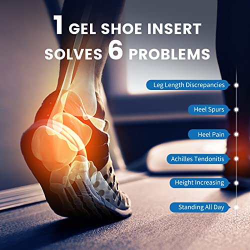Kimihome Heel Lift Inserts for Women Shoes - Kimihome Adjustable Gel Shoe Heels Insert Wedge for Women Uneven Legs Leg Length Discrepancies (4 Layers,Size L) - Image 4