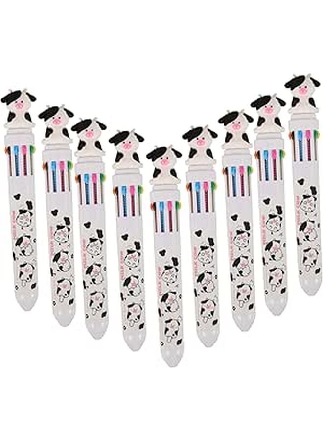 8Pcs Cartoon Ballpoint Pens Quick Dry Ink Ergonomic Design For School Home Office - Image 1