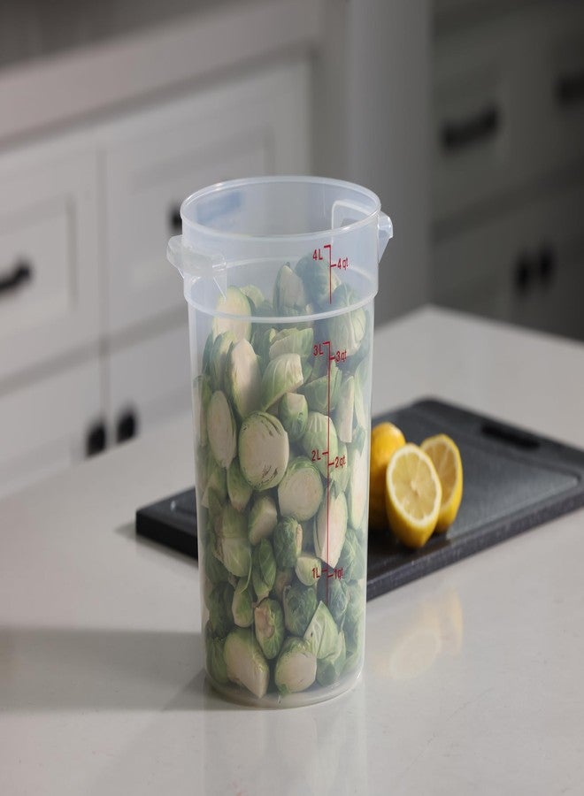 كامبرو حاوية تخزين طعام كامبرو سعة 4 كوارت (بدون غطاء) - مناسبة للمطاعم - (شفافة) - Image 2