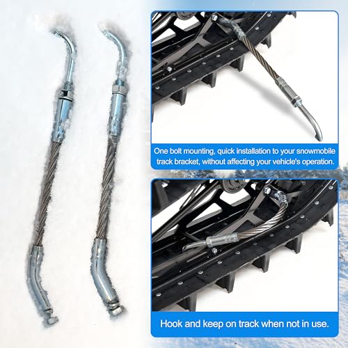 GREATUS Ice Scratchers Kit Fit for All Reverse and Non-Reverse Gear Equipped Snowmobiles for One-Bolt Mounting - Image 4