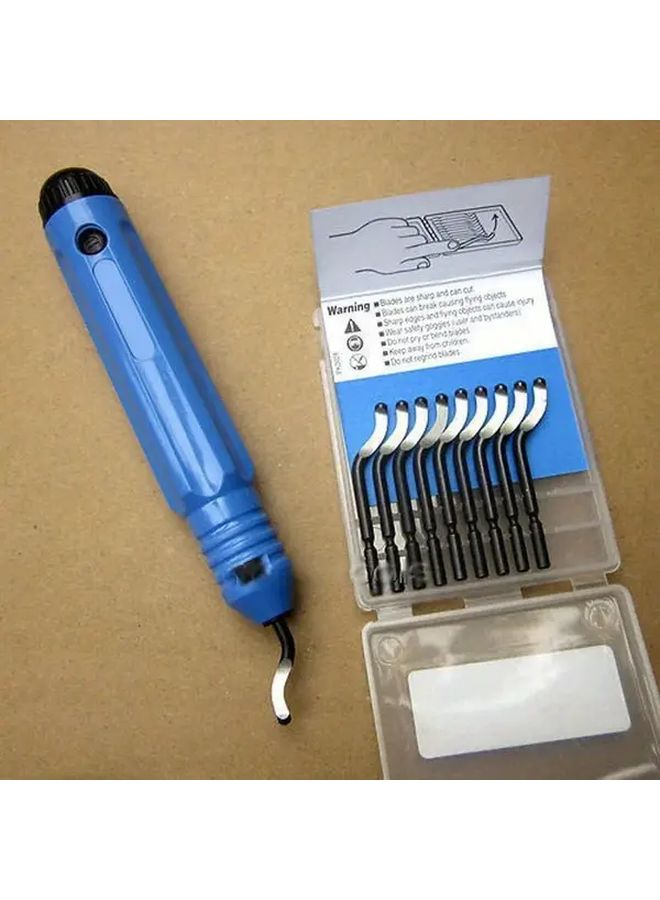 Professional Manual Deburring Tool Set 3 Handles 30 Blades For Wood Plastic Metal - Image 3