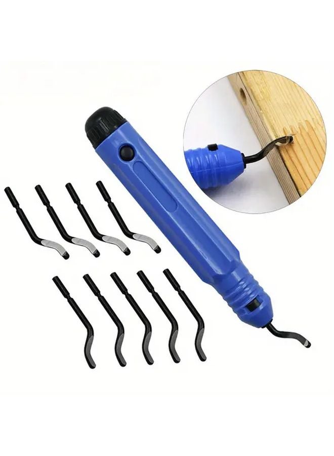 Professional Manual Deburring Tool Set 3 Handles 30 Blades For Wood Plastic Metal - Image 2