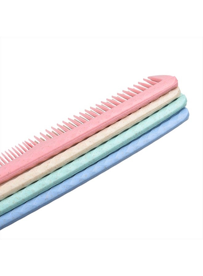 Kare Kind Kare & Kind Hair Combs Set - Colorful 4 pcs Durable Plastic Combs - (7.46 inches) - Coarse and Fine Tooth - For Combing, Hairstyling, Trimming, Cutting - Home and Hair Salons - For Men, Women, Kids - Image 5