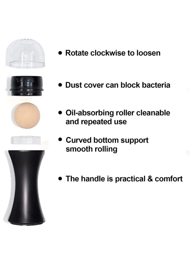 Portable And Reusable Oil-Absorbing Volcano Roller Anti-Oil Facial Tool Oil Control Anytime Anywhere Suitable For Home Travel Or Out-Of-Home Facial Massage - Image 3