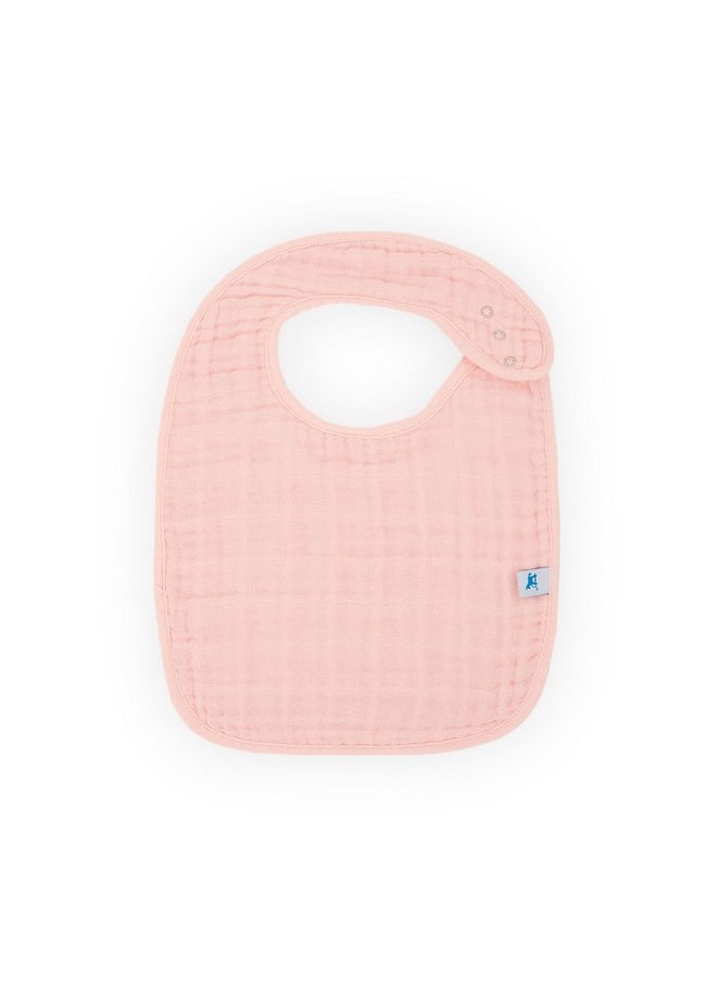 little unicorn Little Unicorn Premium Classic Bib 3 pack | Adjustable as baby grows | Soft fabric on skin | Great for first time eaters (Rose Petal)  - Image 2