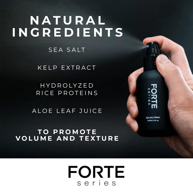 Alex Costa Sea-Salt Spray by Forte Series for Men | Volumizing & Texturizing Sea Salt Spray for Beachy Surfer Hair, Volume Hairspray for All Hair Types, (4 oz) - Image 2