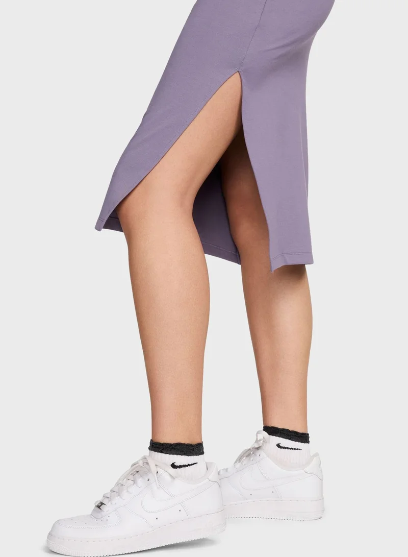 Nike Mock Neck Midi Dress