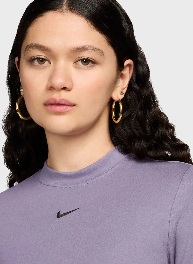 Nike Mock Neck Midi Dress