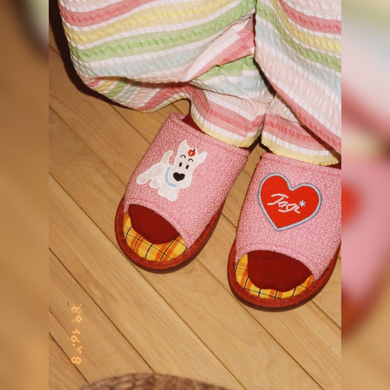 Tagi. Cute Apple Popcorn Indoor Slippers - Image 4