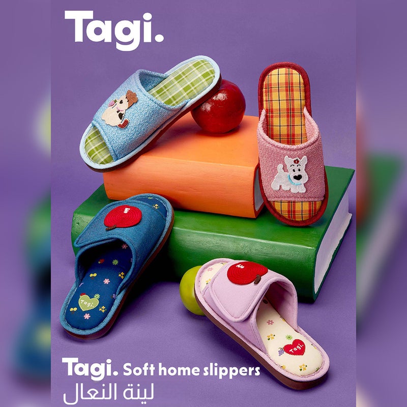 Tagi. Cute Apple Popcorn Indoor Slippers - Image 1