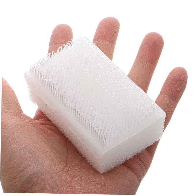 2Pcs Dual Sided Nail Cleaning Sponge Scrubber Brush With Soft Portable Head - Image 5