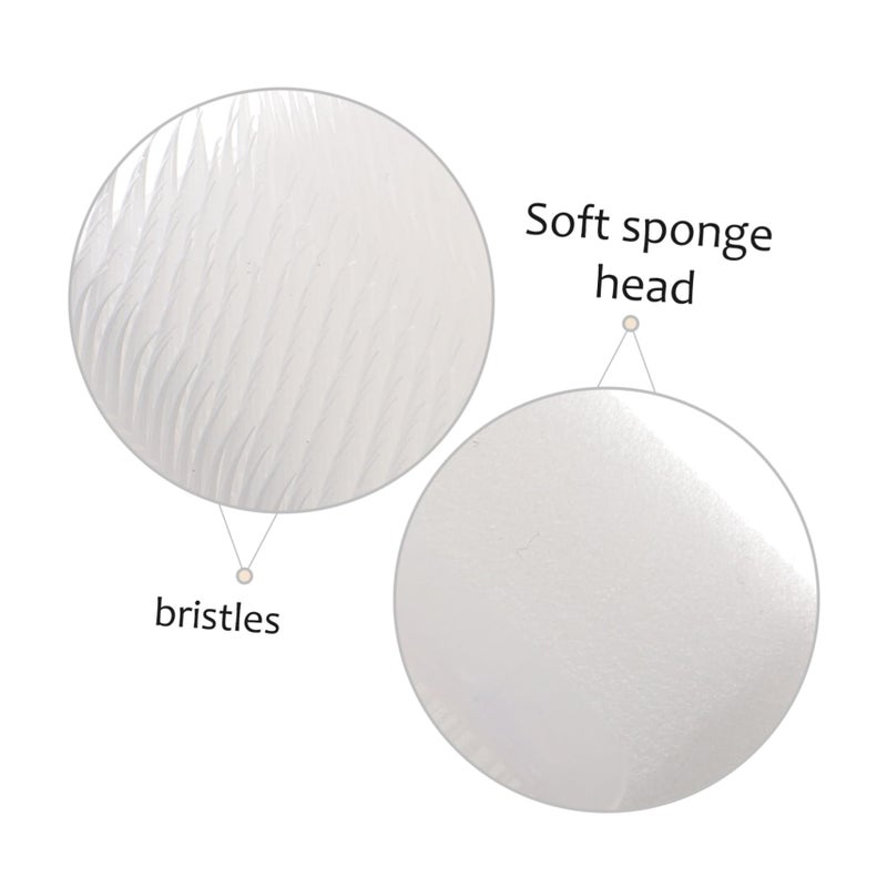 2Pcs Dual Sided Nail Cleaning Sponge Scrubber Brush With Soft Portable Head - Image 4