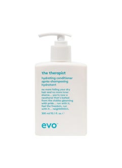 EVO EVO The Therapist Hydrating Conditioner - Hydrates, Strengthen and Softens Whilst Improving Shine - Protects Colour Treated Dry Hair, Helps to Detangle - 300ml / 10.1fl.oz  - Image 1