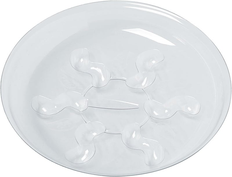 Idyllize Store 5 Pieces of 8 inch Clear Thick Plastic Heavy Duty Plant Sturdy Saucer Drip Trays for pots (8") - Image 3