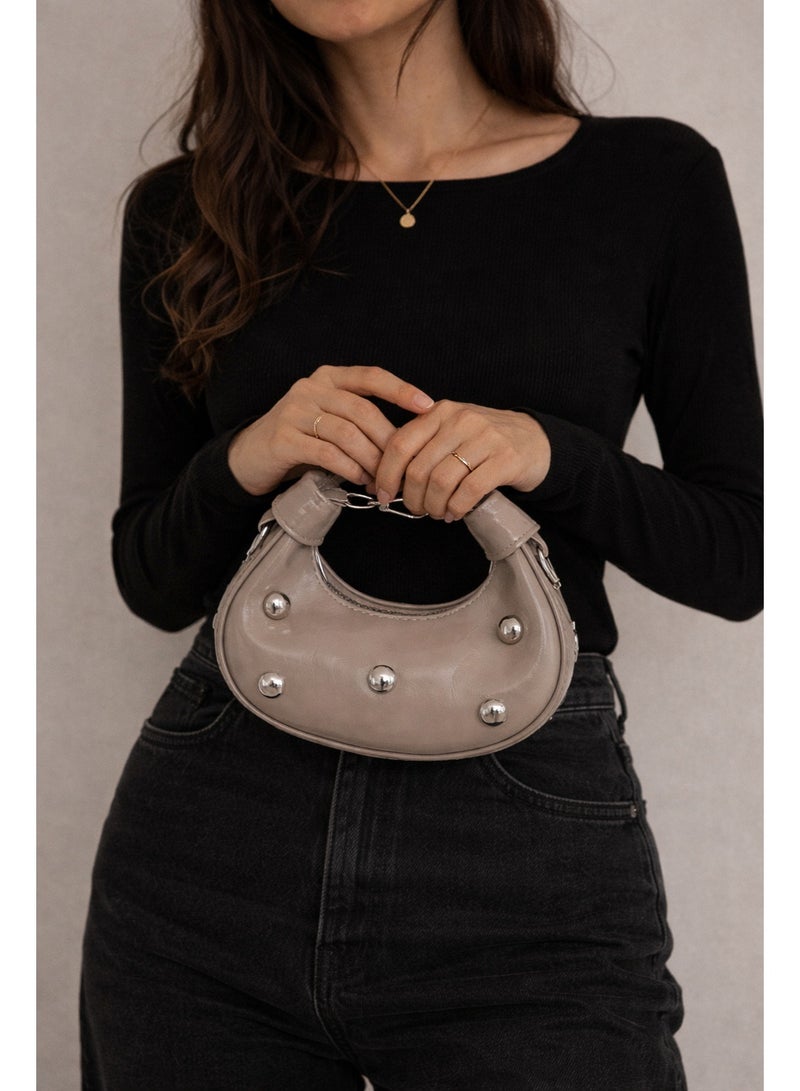 لايف ستيلاش  حقيبة كروس جلد صغيره - كافيه ZC-13 - Image 4