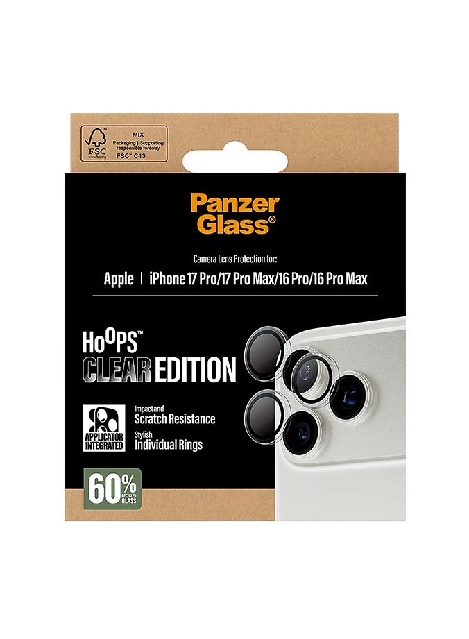 بانزرجلاس حماية كاميرا بانزر جلاس Hoops منفصلة ايفون 17 برو و ايفون برو ماكس / 16 برو / 16 برو ماكس - Image 4