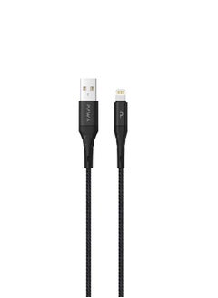 كابل USB-A إلى Lightning 2.4A بطول 1.2 متر - أسود