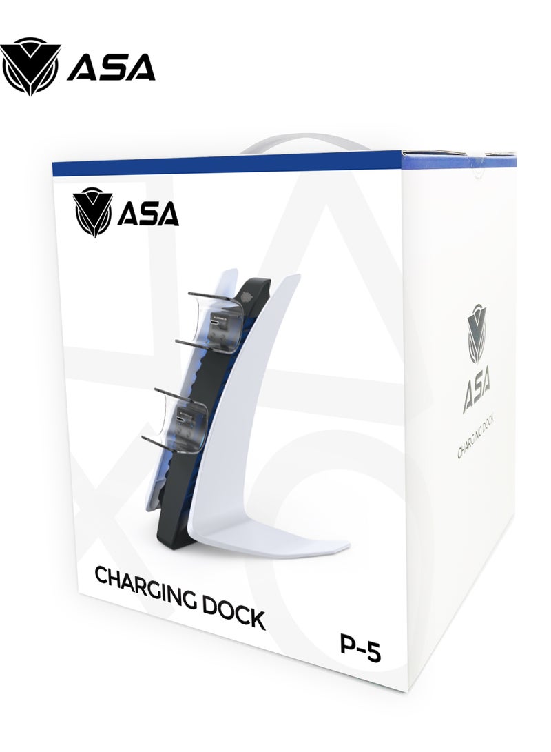ASA Premium Dual USB Charging Dock Station Stand For PlayStation 5 - Image 3