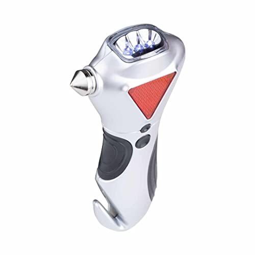 General Tools 7902 4-in-1 Car Escape Tool - Window Breaker, Seat Belt Cutter, Flashing Hazard Light, LED Flashlight - Image 4