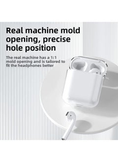 Generic Tpu Transparent Earphone Set Material For Apple Bluetooth Headset Pro2 Generation Airpods Bluetooth Headset Protective Cover-Color:PC Hard Shell + Pearlescent Bag + Mountaineering Buckle-Applicable Model:Airpods (1/2 Generation - With Ear Hooks) Second Generation  - Image 5