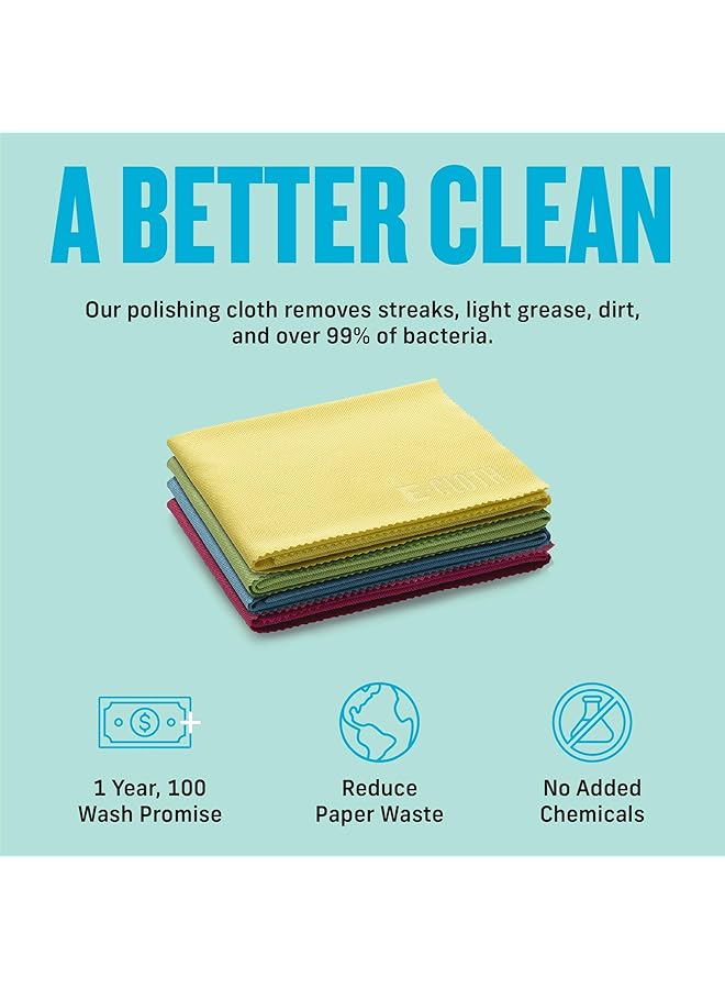 erorex Polishing Microfiber Cleaning Cloth Microfiber Polishing Towel Polishing Microfiber Towels For Cars Windows And More 4 Pack Polishing Cloth Only - Image 4
