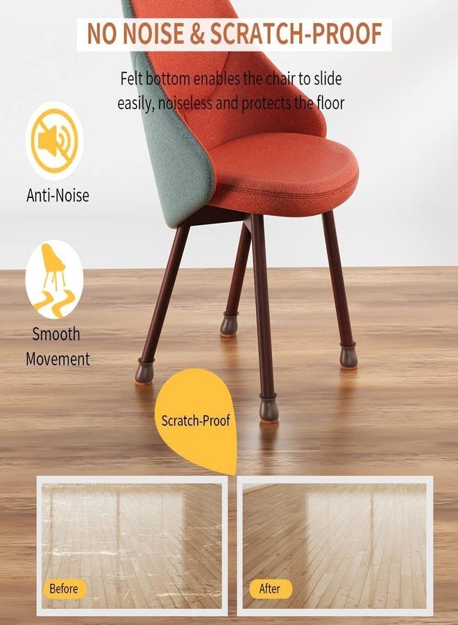 FALSHRUTI Silicone Chair Leg Floor Protectors – 8 Pcs | Rubber Chair Leg Caps Furniture Protector to Prevent Scratches, Reduce Noise, Anti-Slip | Furniture Leg Covers for Chair, Stool Table - Image 3