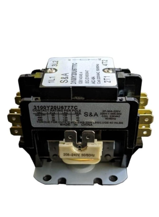 Air conditioning contactor available for any type of air conditioning, 1 piece, black  - Image 1