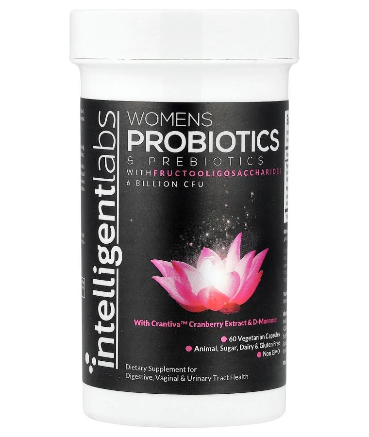 Intelligent Labs Women's Probiotics & Prebiotics with Fructooligosaccharides 60 Vegetarian Capsules