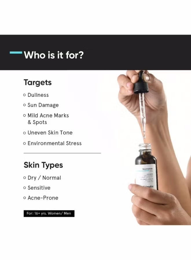 MINIMALIST Niacinamide 5% Face Serum with Vit B3 & Hyaluronic Acid for Clear Glowing Skin | Helps Reduce Dullness & Sun Damage | Repairs Skin Barrier - Image 3