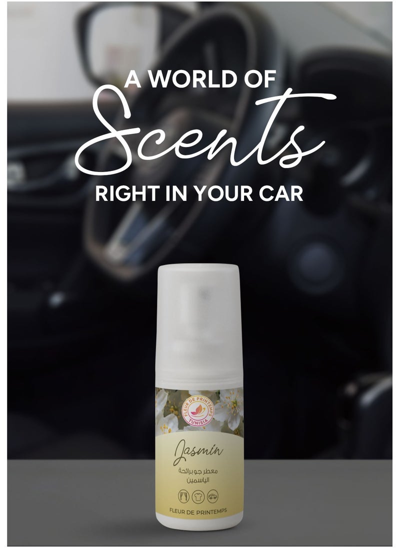 Fleur De Printemps Jasmine Air Freshener Spray | 30ml | Soft & Sensual Aroma | Gas-Free & Anti-Smoking | Ideal for Home, Car, Office  - Image 2