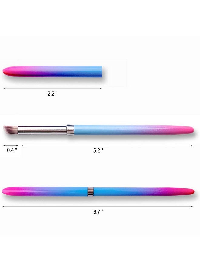 SILPECWEE 1Pc Uv Gel Nail Ombre Brush Kolinsky Alloy Handle Nylon Hair Nail Art Gradient Painting Drawing Pen Manicure Brush Tools - Image 2
